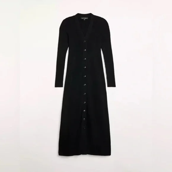 Petite LOFT Versa Ribbed V-Neck Maxi Sweater Dress in Size Medium - Picture 2 of 8